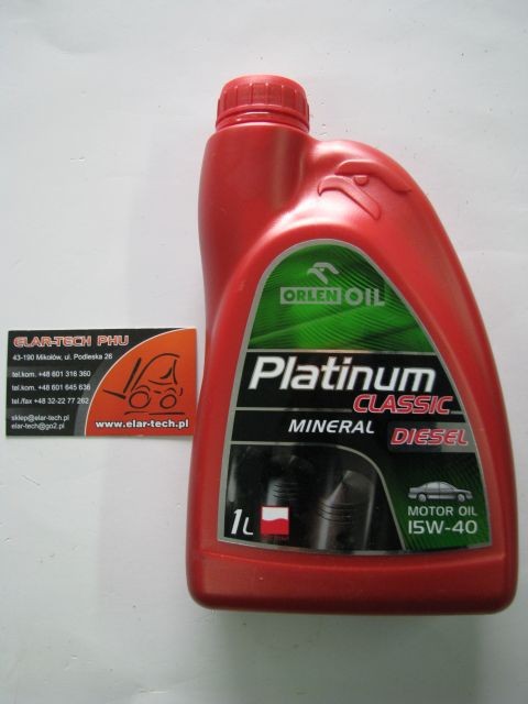olej mineralny platinum diesel 15w-40 1l e0002677