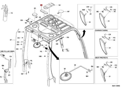 panel okienny pleksi 541532660071 toyota