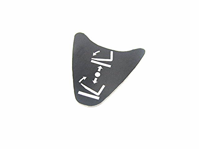 naklejka pochyłu - odchyłu masztu 0009380850 linde