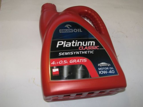 olej półsyntetyczny platinum classic 10w-40 4,5l e0002379