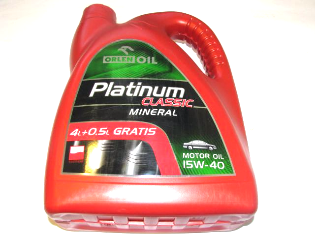 olej mineralny platinum classic e0002376 15w40 4,5l