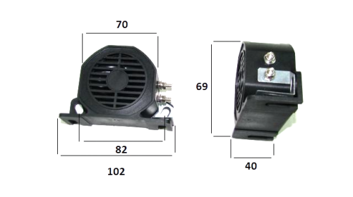 sygnalizator cofania 12v-80v e0040556