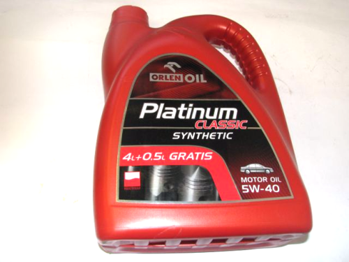 olej syntetyczny platinum classic 5w-40 4,5l e0002378