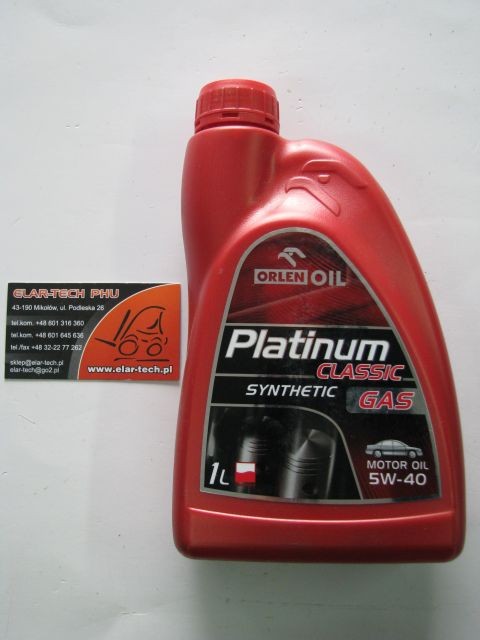 olej syntetyczny platinum classic 5w-40 1l e0002377
